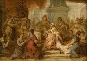 Nicolas Vleughels Nicolas VLEUGHELS  The Idolatry of Solomon oil painting
